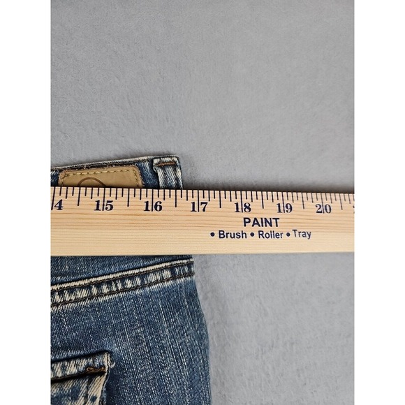 MAVI Women's Size 32 x 32 Flap Coin Pocket Pant Denim Blue Flared Jeans - Picture 13 of 14